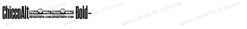 ChiccoAlt16 Bold字体转换